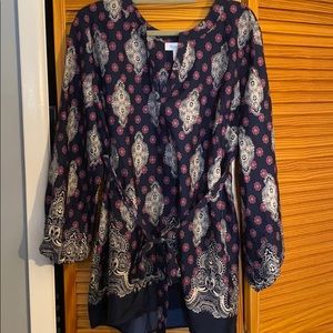 Maternity paisley tunic top size XL